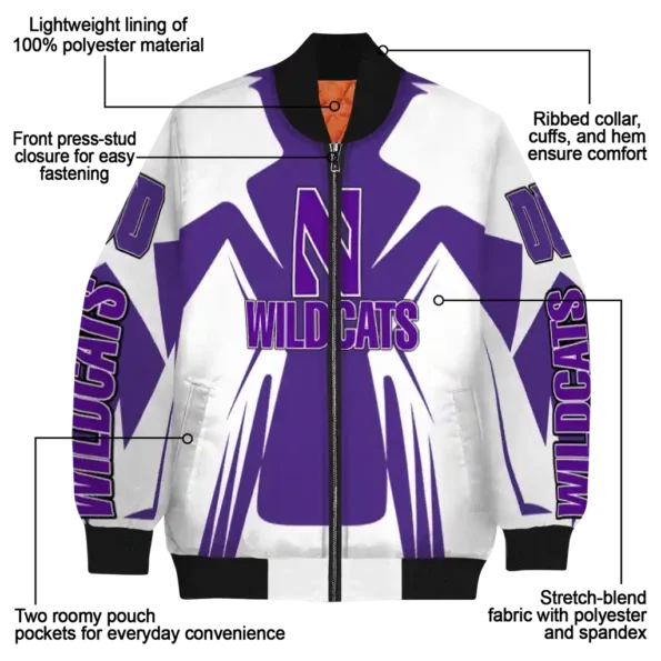 Northwestern20Wildcats20NCAAZone Jacket 5 Bomber 1.webp