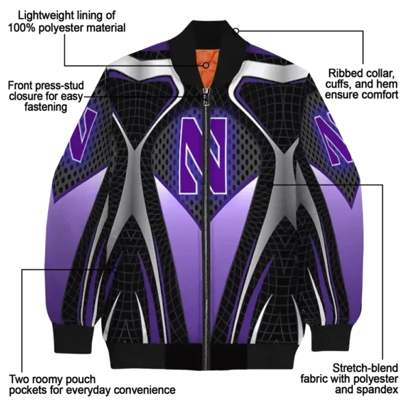 Northwestern20Wildcats20NCAAZone Jacket 5 Bomber 10.webp