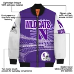 Northwestern20Wildcats20NCAAZone Jacket 1 Bomber 12.webp