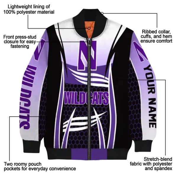 Northwestern20Wildcats20NCAAZone Jacket 5 Bomber 13.webp