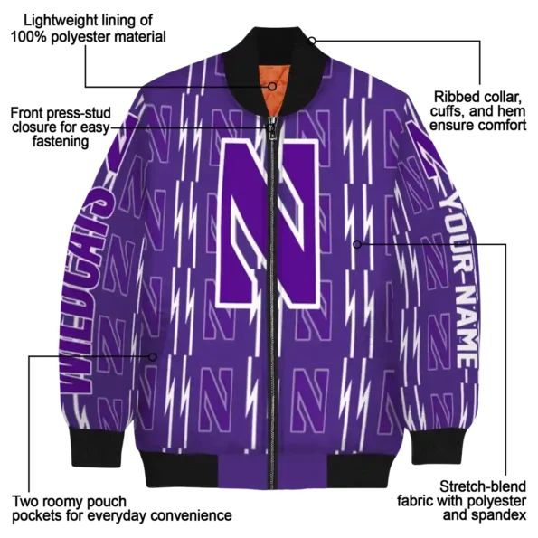 Northwestern20Wildcats20NCAAZone Jacket 5 Bomber 15.webp