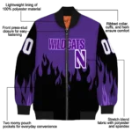 Northwestern20Wildcats20NCAAZone Jacket 1 Bomber.webp