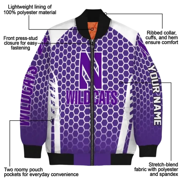Northwestern20Wildcats20NCAAZone Jacket 5 Bomber 16.webp