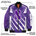 Northwestern20Wildcats20NCAAZone Jacket 1 Bomber 19.webp