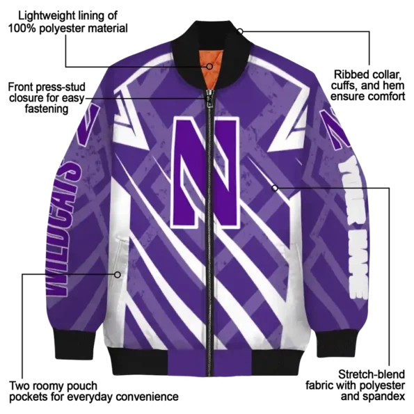 Northwestern20Wildcats20NCAAZone Jacket 5 Bomber 19.webp
