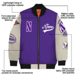 Northwestern20Wildcats20NCAAZone Jacket 1 Bomber 2.webp