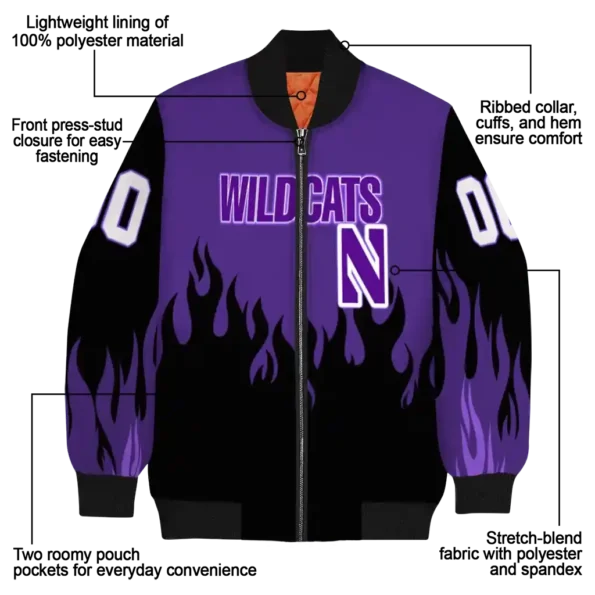 Northwestern20Wildcats20NCAAZone Jacket 5 Bomber.webp