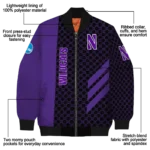 Northwestern20Wildcats20NCAAZone Jacket 1 Bomber 6.webp