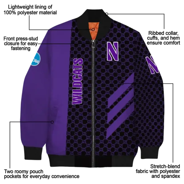 Northwestern20Wildcats20NCAAZone Jacket 5 Bomber 6.webp