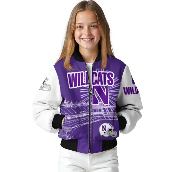 Northwestern20Wildcats20NCAAZone Jacket 7 Bomber 12.webp