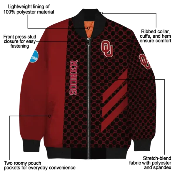 Oklahoma20Sooners20NCAAZone Jacket 5 Bomber 6.webp