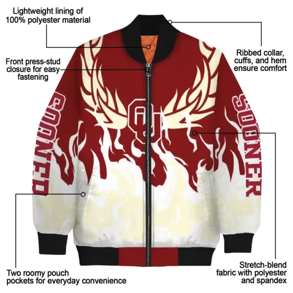 Oklahoma20Sooners20NCAAZone Jacket 5 Bomber 7.webp