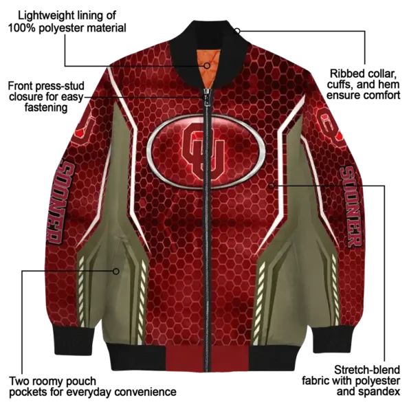 Oklahoma20Sooners20NCAAZone Jacket 5 Bomber 9.webp