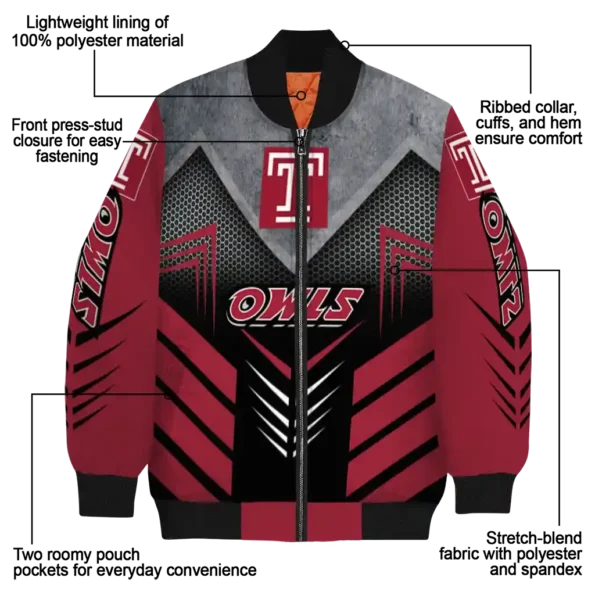 Temple20Owls20NCAAZone Jacket 5 Bomber 3.webp