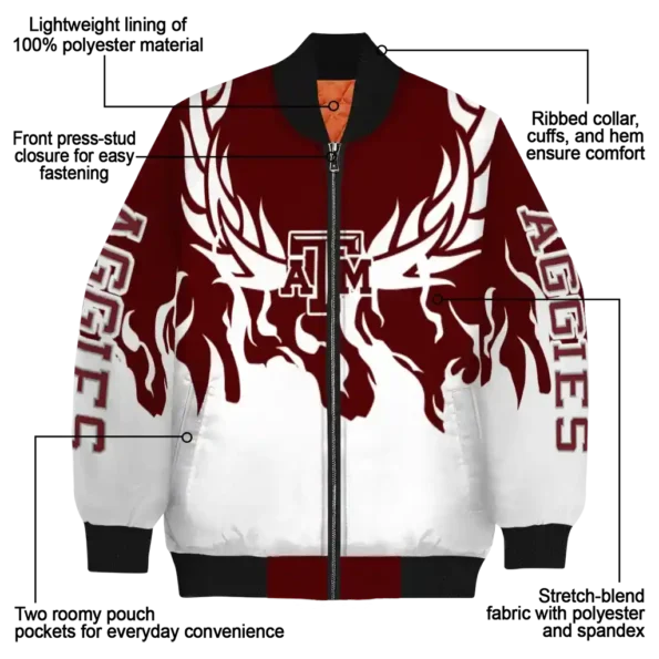 Texas20AM20Aggies20NCAAZone Jacket 5 Bomber 7.webp