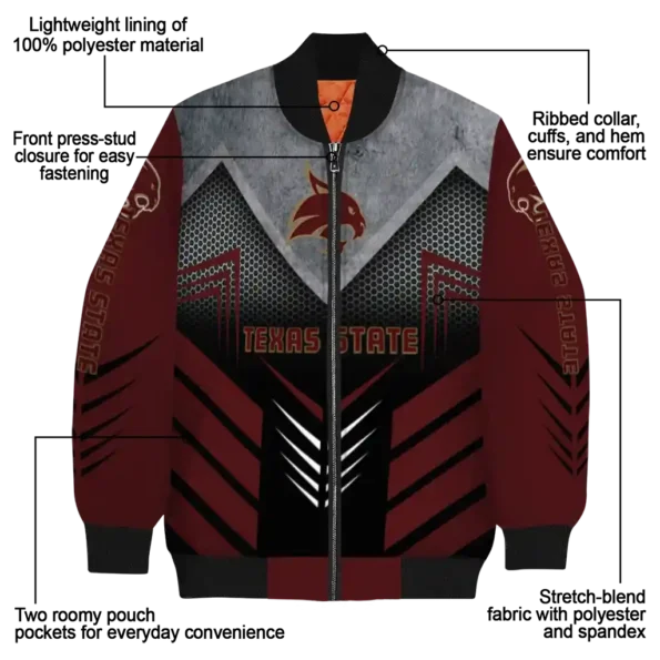 Texas20State20Bobcats20NCAAZone Jacket 5 Bomber 3.webp
