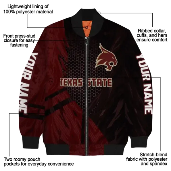 Texas20State20Bobcats20NCAAZone Jacket 5 Bomber 5.webp