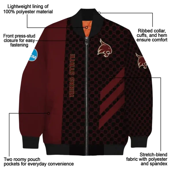 Texas20State20Bobcats20NCAAZone Jacket 5 Bomber 6.webp
