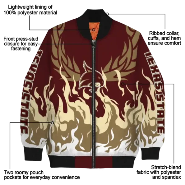 Texas20State20Bobcats20NCAAZone Jacket 5 Bomber 7.webp