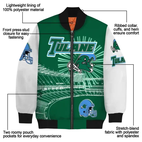 Tulane20Green20Wave20NCAAZone Jacket 5 Bomber 12.webp