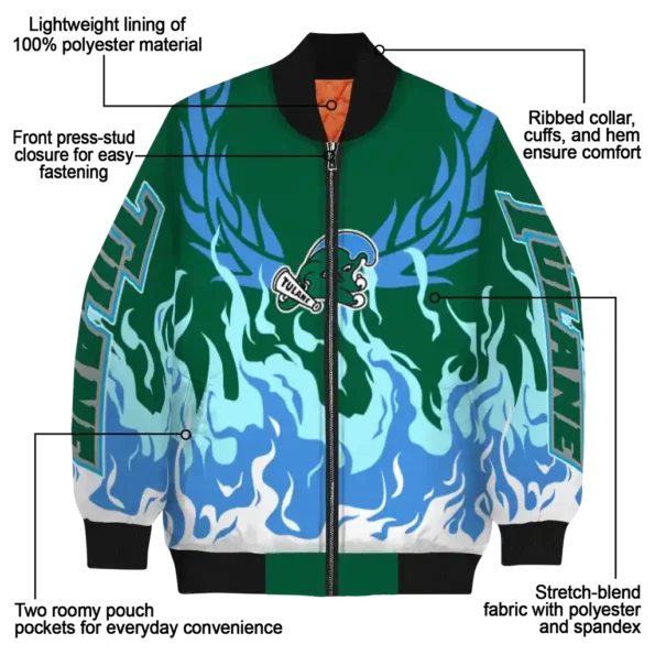 Tulane20Green20Wave20NCAAZone Jacket 5 Bomber 7.webp