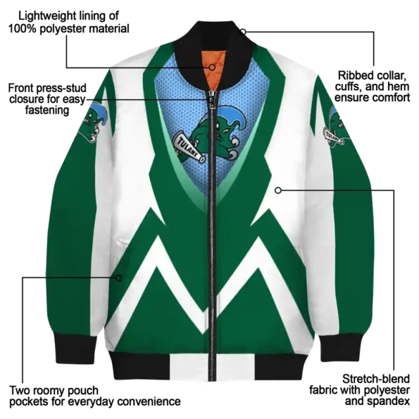 Tulane20Green20Wave20NCAAZone Jacket 5 Bomber 8.webp