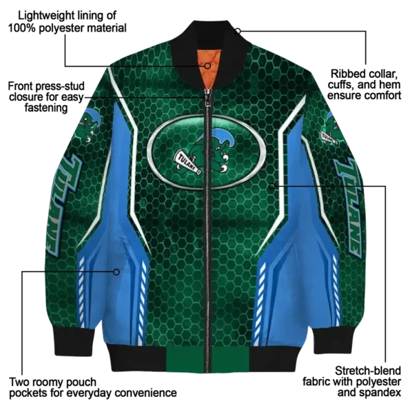 Tulane20Green20Wave20NCAAZone Jacket 5 Bomber 9.webp