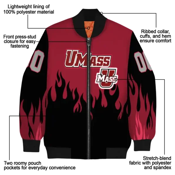 UMass20Minutemen20NCAAZone Jacket 5 Bomber.webp