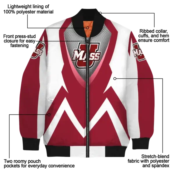 UMass20Minutemen20NCAAZone Jacket 5 Bomber 8.webp