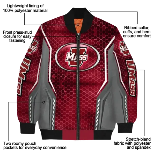 UMass20Minutemen20NCAAZone Jacket 5 Bomber 9.webp
