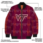 Virginia20Tech20Hokies20NCAAZone Jacket 1 Bomber 15.webp