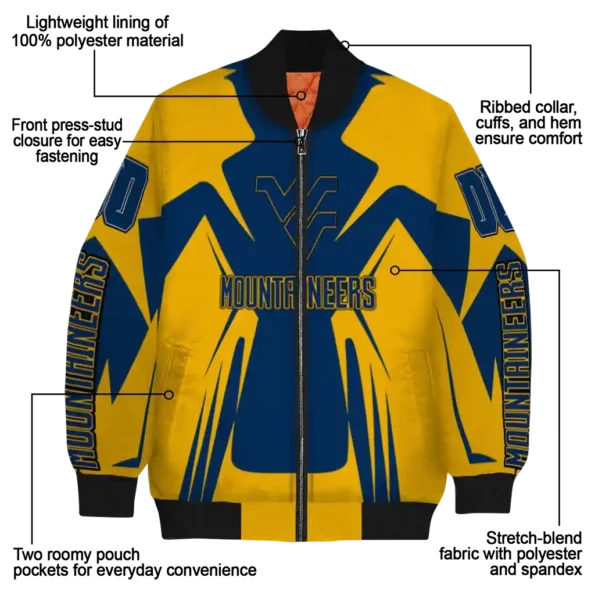 West20Virginia20Mountaineers20NCAAZone Jacket 5 Bomber 1.webp