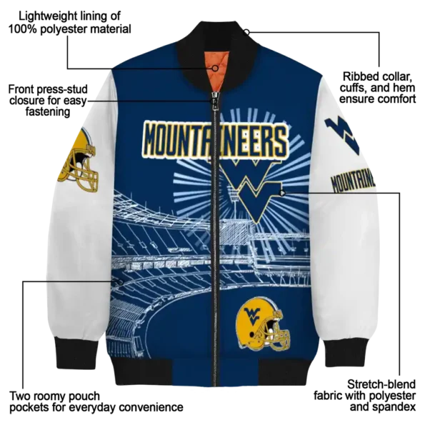 West20Virginia20Mountaineers20NCAAZone Jacket 5 Bomber 12.webp