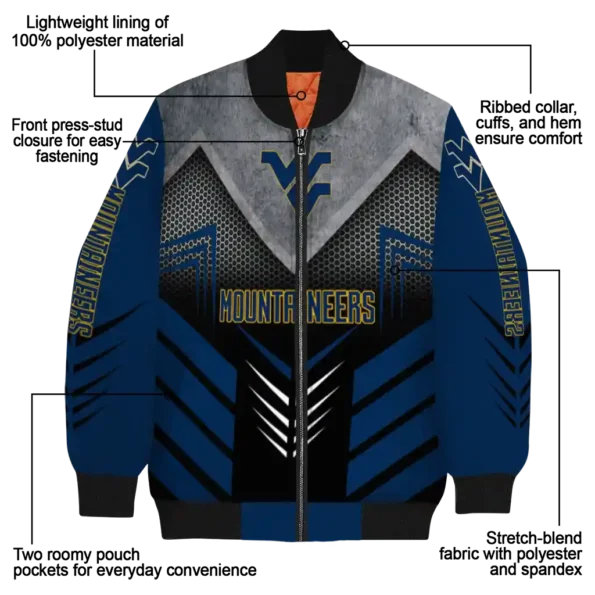 West20Virginia20Mountaineers20NCAAZone Jacket 5 Bomber 3.webp