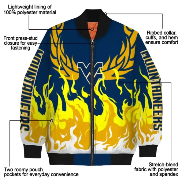 West20Virginia20Mountaineers20NCAAZone Jacket 5 Bomber 7.webp