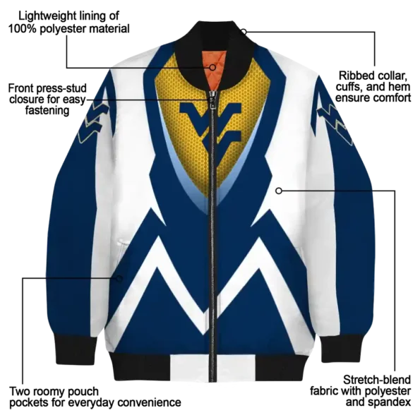 West20Virginia20Mountaineers20NCAAZone Jacket 5 Bomber 8.webp