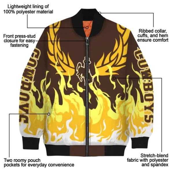 Wyoming20Cowboys20NCAAZone Jacket 5 Bomber 7.webp