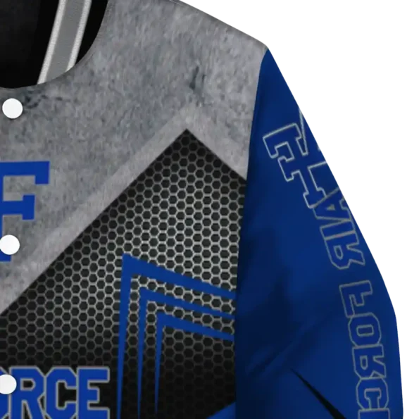 air force falcons arrow layer blue black varsity jacket premium grade.webp