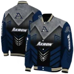 akron zips arrow layer blue black varsity jacket best selling.webp
