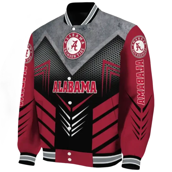 alabama crimson tide arrow layer crimson black varsity jacket best selling.webp