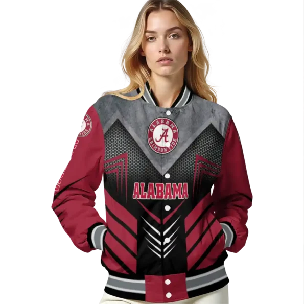alabama crimson tide arrow layer crimson black varsity jacket latest model.webp