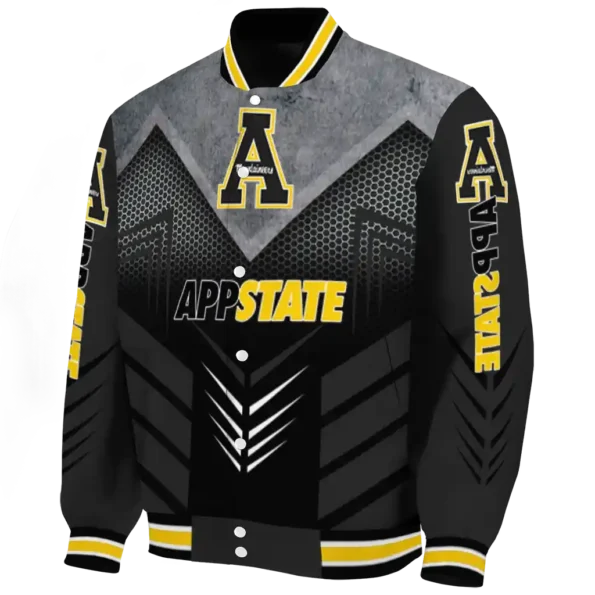 appalachian state mountaineers arrow layer black varsity jacket best selling.webp