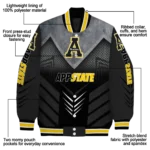 appalachian state mountaineers arrow layer black varsity jacket best selling.webp