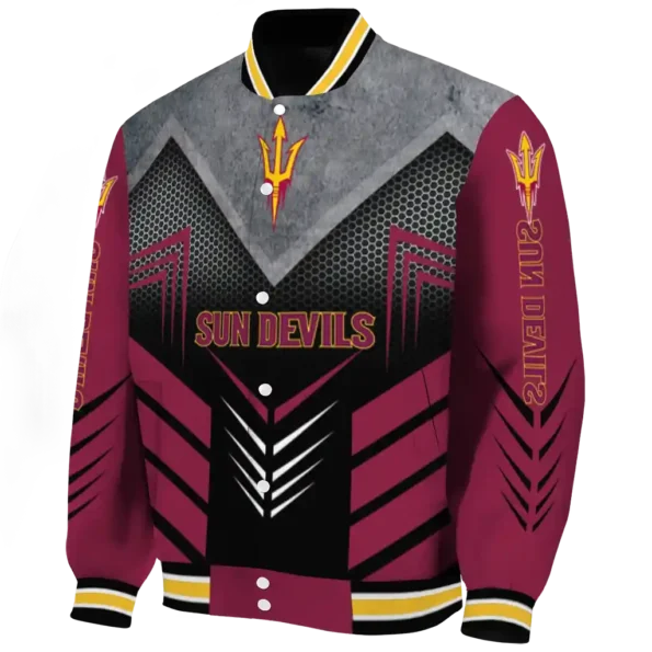 arizona state sun devils arrow layer maroon black varsity jacket best selling.webp