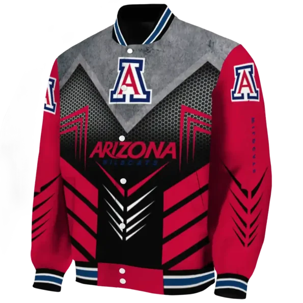 arizona wildcats arrow layer red black varsity jacket best selling.webp
