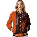 boise state broncos triple side stripes orange black varsity jacket best selling.webp