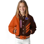boise state broncos triple side stripes orange black varsity jacket best selling.webp