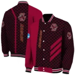 boston college eagles triple side stripes maroon black varsity jacket best selling.webp