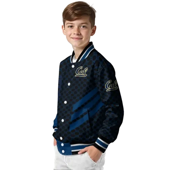 california golden bears triple side stripes blue black varsity jacket trendy.webp
