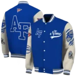 custom air force falcons wildcat pawprint blue nude varsity jacket best selling.webp